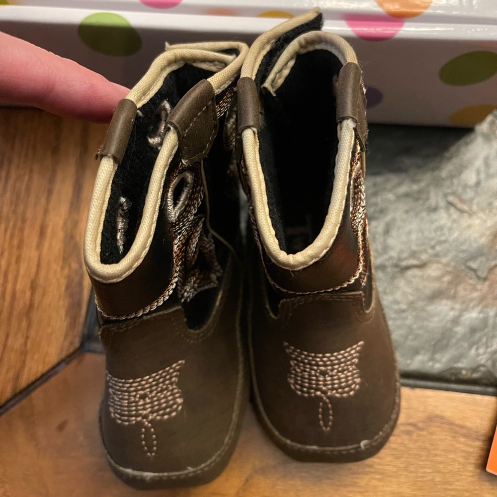 Twister Brown Kids Boots